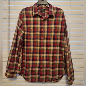 J. Crew Womens Plaid Button-Up Shirt Size Large